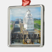 Panamakanal-Andenken Silbernes Ornament (Links)