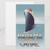 Panamakanal Briefpapier (Vorne/Hinten)