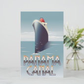 Panamakanal Briefpapier (Stehend Vorderseite)