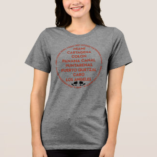 Panamakanal erste Durchfahrt Tri-Blend Shirt