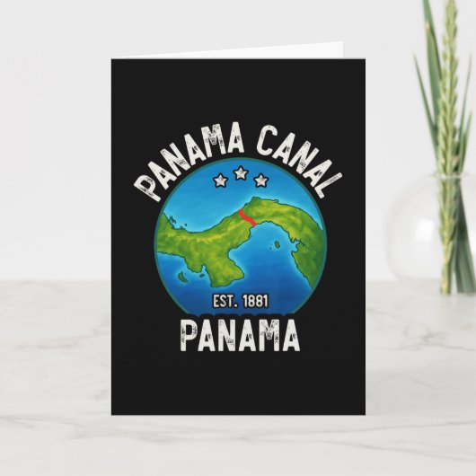 Panamakanal Est.1881  Karte (Vorderseite)