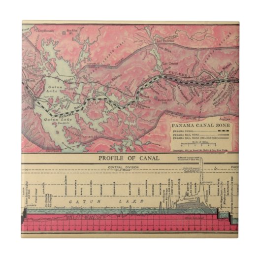 Panamakanal Fliese (Vorderseite)