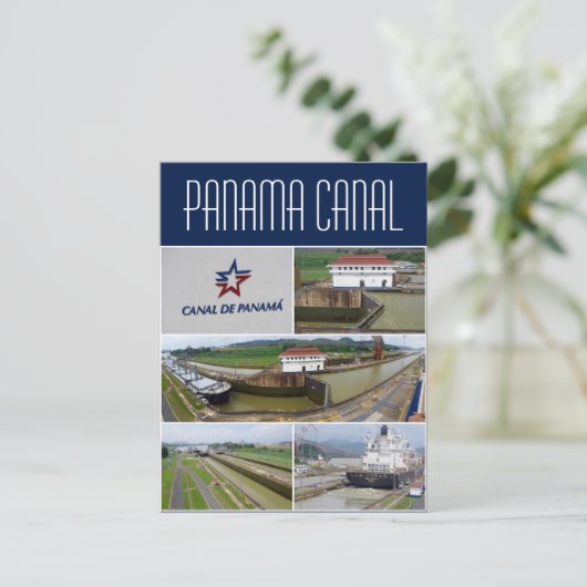 Panamakanal-Miraflores Postkarte (Stehend Vorderseite)