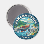 Panamakanal Panama Magnet (Vorderseite/Rückseite)