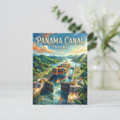 Panamakanal Panama Postkarte (Stehend Vorderseite)
