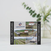Panamakanal Postkarte (Stehend Vorderseite)