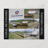 Panamakanal Postkarte (Vorderseite)