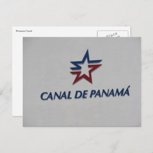 Panamakanal Postkarte (Vorne/Hinten)