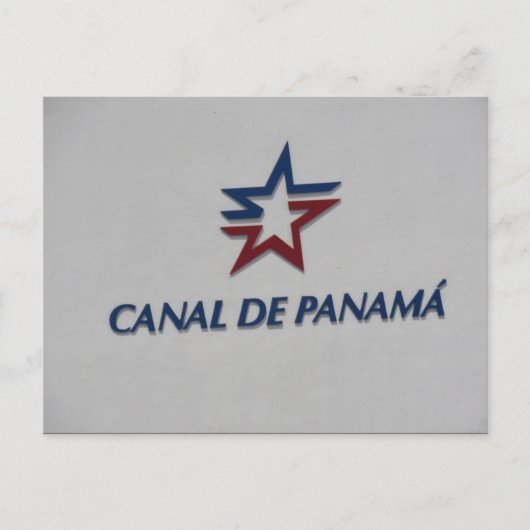 Panamakanal Postkarte (Vorderseite)