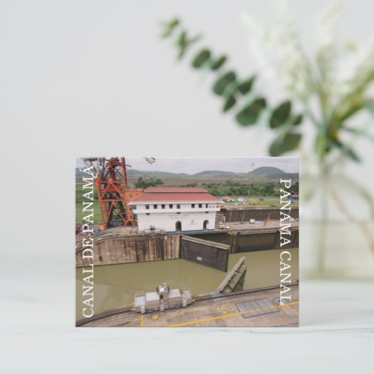 Panamakanal Postkarte (Stehend Vorderseite)
