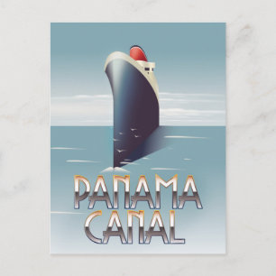 Panamakanal Postkarte