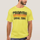 Panamakanal-Zone mit Farbbars T-Shirt (Vorderseite)