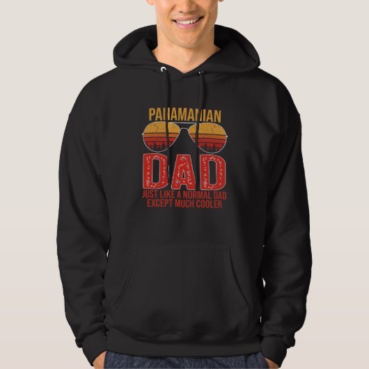 Panamanian Dad Retro Sunglasses Panama Father's Da Hoodie (Vorderseite)