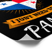 Panamanian Flag I Panama Flag I Vacation Panama  Poster (Ecke)