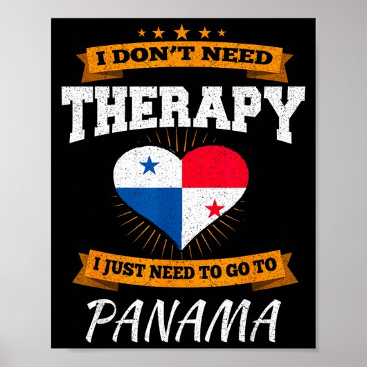 Panamanian Flag I Panama Flag I Vacation Panama  Poster (Vorne)