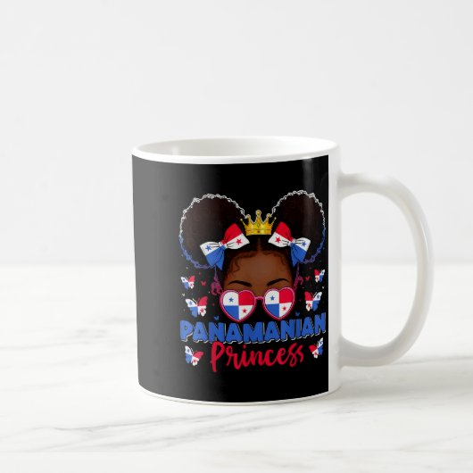 Panamanian Princess Panama Flag Proud Panameña Wom Kaffeetasse (Rechts)