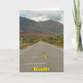 Panamerican Highway, Ecuador Karte (Vorderseite)
