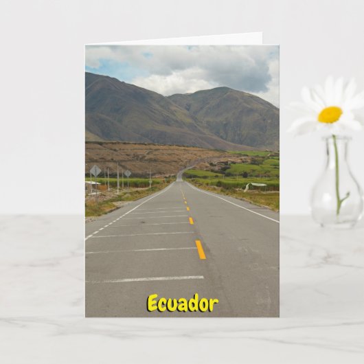 Panamerican Highway, Ecuador Karte (Kleine Pflanze)