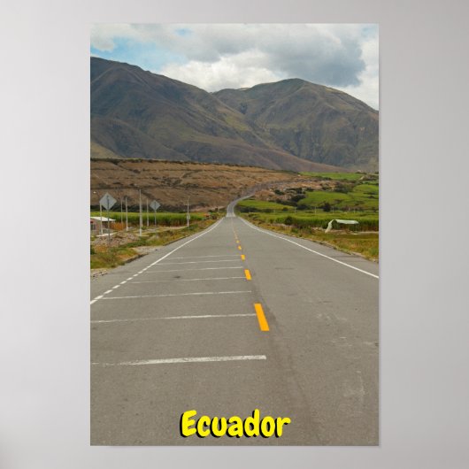 Panamerican Highway, Ecuador Poster (Vorne)