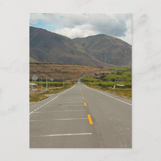 Panamerican Highway, Ecuador Postkarte (Vorderseite)