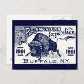 Panamerikanische Expo 1901 Postkarte (Vorne/Hinten)