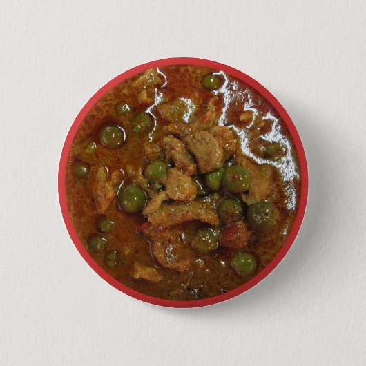 Panang Thai Curry [พ ะ น ง] ... Thailand Street Fo Button (Vorderseite)