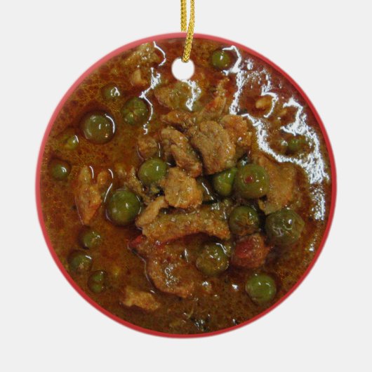 Panang Thai Curry [พ ะ น ง] ... Thailand Street Fo Keramikornament (Vorne)