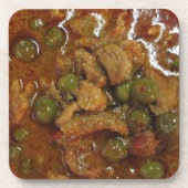 Panang Thai Curry [พ ะ น ง] ... Thailand Street Fo Untersetzer (Vorderseite)