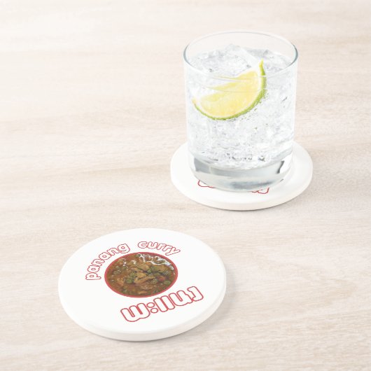 Panang Thai Curry ... Thailand Street Food Sandstein Untersetzer (Seite)