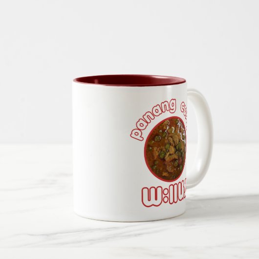 Panang Thai Curry ... Thailand Street Food Zweifarbige Tasse (VorderseiteRechts)