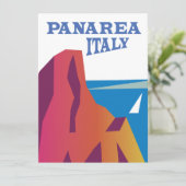 Panarea Italien Vintages Segel-Poster (Stehend Vorderseite)