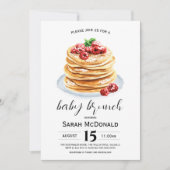 Pancake Baby Brunch Einladung (Vorderseite)