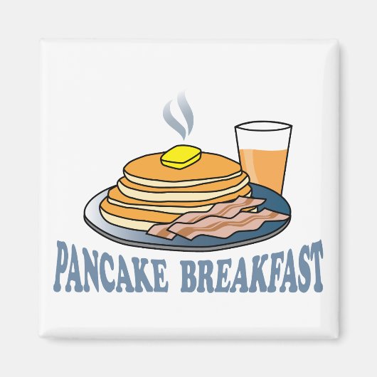 Pancake Bacon Juice Fundraiser Magnet (Vorne)