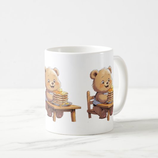 Pancake Bear Mug Kaffeetasse (VorderseiteRechts)