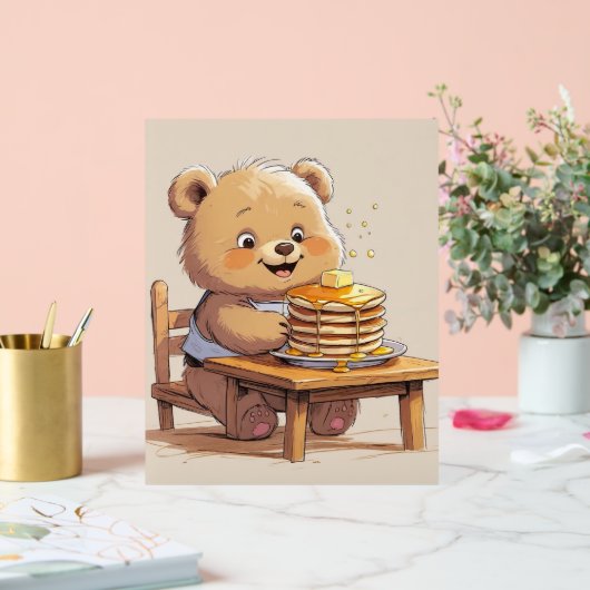 Pancake Bear Poster (Hochzeit)