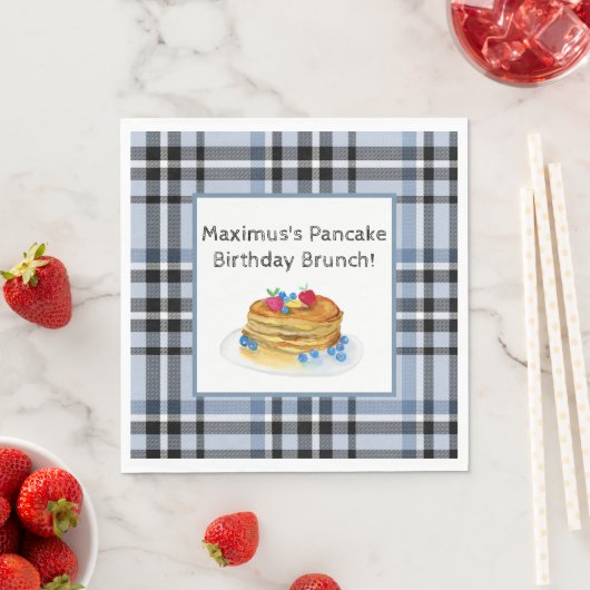 Pancake Birthday Brunch Serviette (Beispiel)