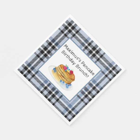 Pancake Birthday Brunch Serviette (Ecke)