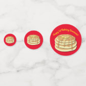 Pancake Birthday Party Flapjack Niedliche Kinder Konfetti (Rückseiten)