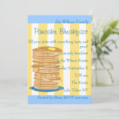 Pancake Breakfast Einladung (Stehend Vorderseite)