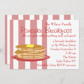 Pancake Breakfast Einladung (Vorne/Hinten)