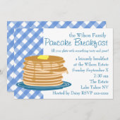 Pancake Breakfast Einladung (Vorne/Hinten)