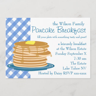 Pancake Breakfast Einladung