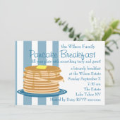 Pancake Breakfast Einladung (Stehend Vorderseite)