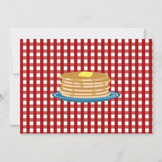 Pancake Breakfast Einladung (Rückseite)