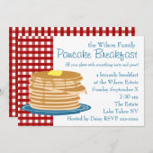 Pancake Breakfast Einladung (Vorne/Hinten)