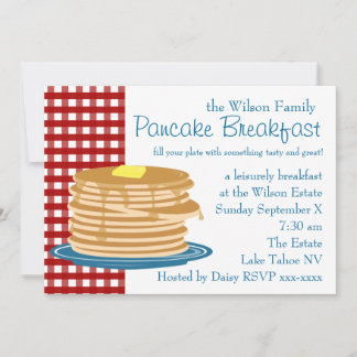 Pancake Breakfast Einladung
