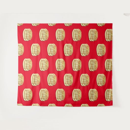 Pancake Breakfast Party Kinder Foto Stand Hintergr Wandteppich (Vorderseite (Horizontal))