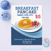 Pancake Breakfast-Veranstaltung Flyer (Einzeln)