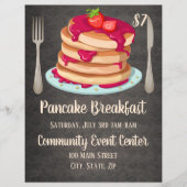 Pancake Breakfast Werbeaktion Flyer (Vorne)
