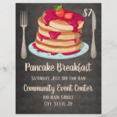 Pancake Breakfast Werbeaktion Flyer (Vorne)